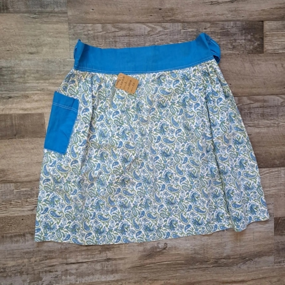 Source Unknown Blue Paisley Kitchen Apron